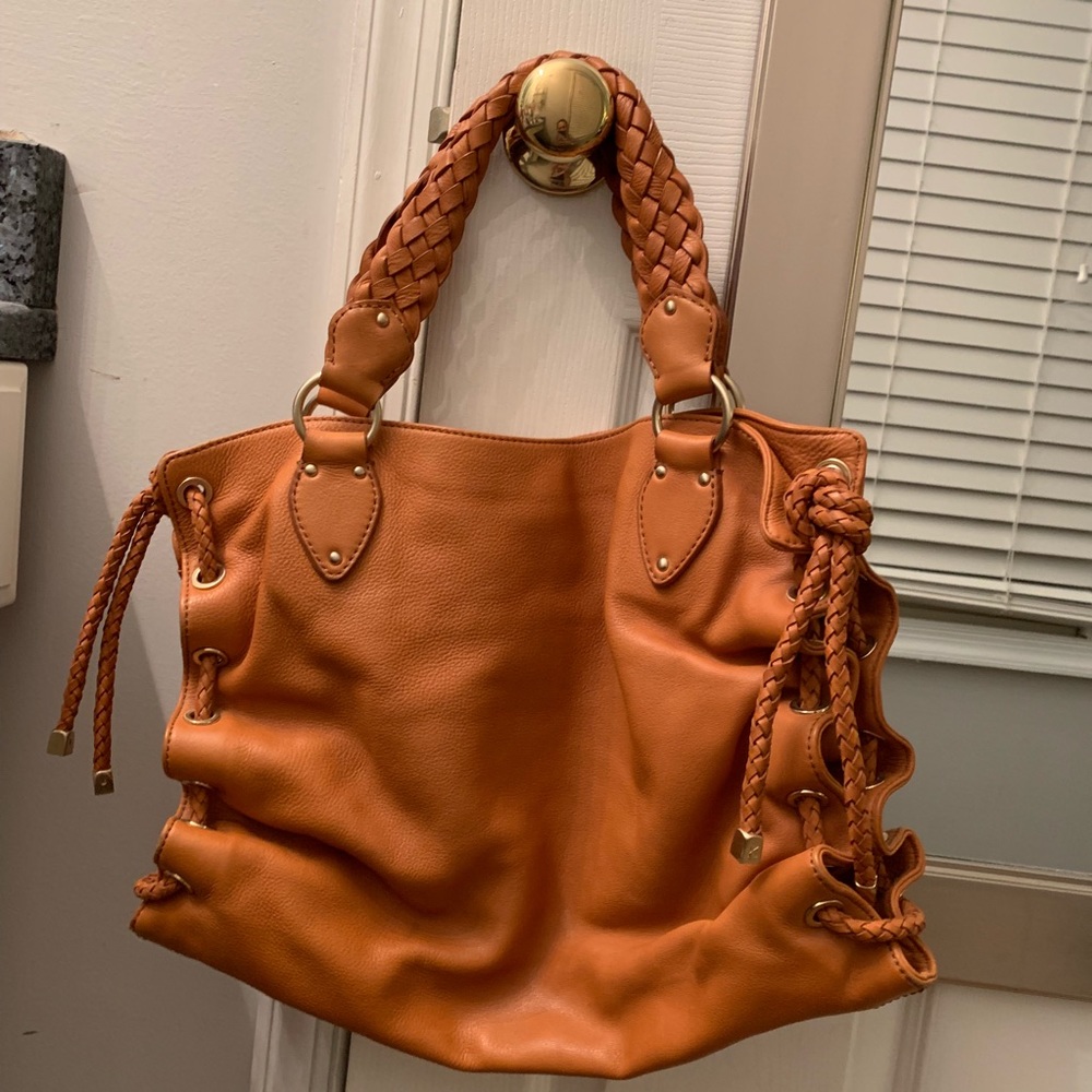 Michael kors braided handbag purse - Picture 4 of 5